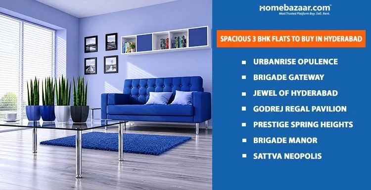 Spacious 3 BHK Flats To Buy In Hyderabad