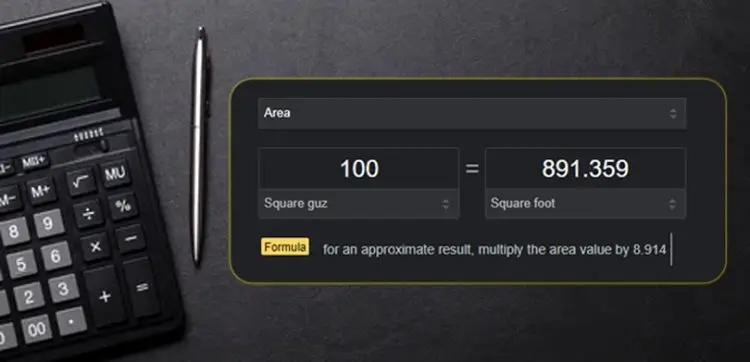 How Many Square Ft In 100 Gaj?