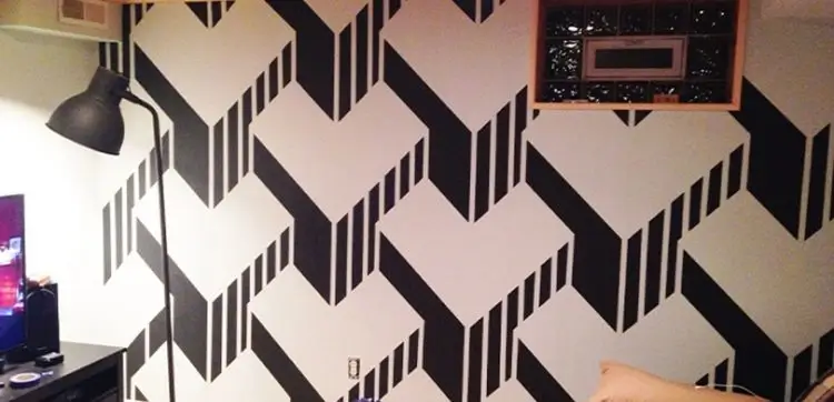 Wall Paint Design - Cool Wall Designs With Painters Tape