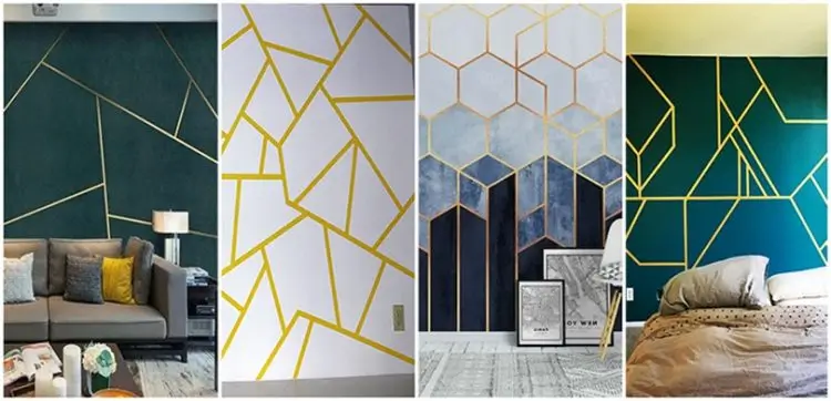 Geometric Wall Paint Design