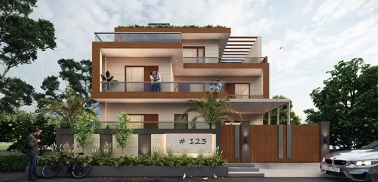 Front Elevation Parapet Wall Plaster Design For 2025