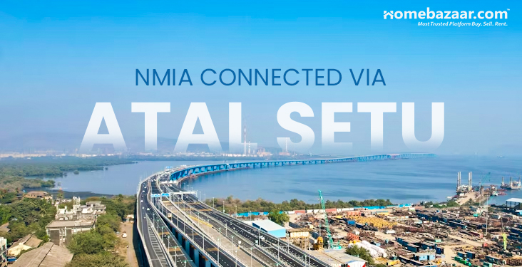Navi Mumbai Airport location- NMIA connected via Atal Setu