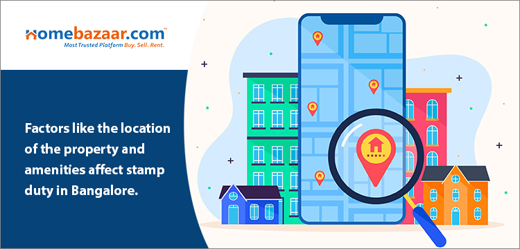 stamp duty charges in Bangalore- Factors like the location of the property and amenities affect stamp duty in Bangalore