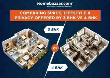 Comparing Space, Lifestyle & Privacy Offered By 3 BHK vs 4 BHK