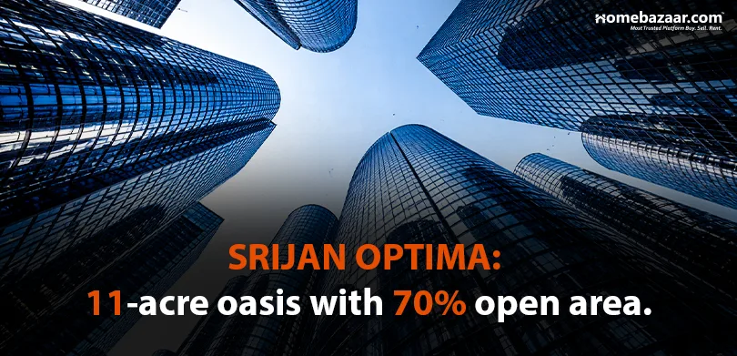 Srijan Optima 11-acre oasis with 70% open area