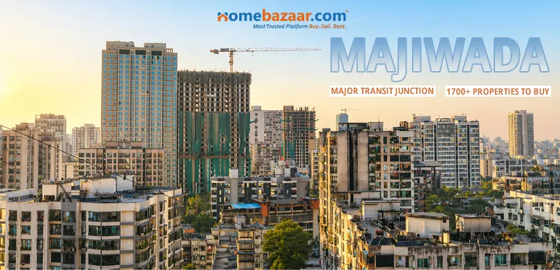 Skyline of Majiwada, one of the top areas in Thane for NRI's to invest. 