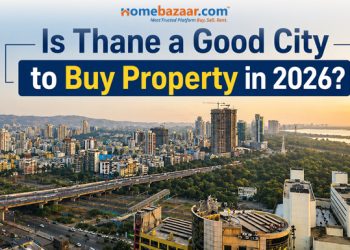View of Thane's skyline, this blog lists the reason why it is a good choice to buy property in Thane.