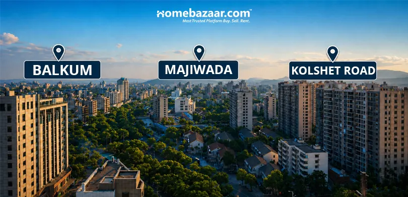 Image showcases some of the best markets in Thane to buy your first property.  
