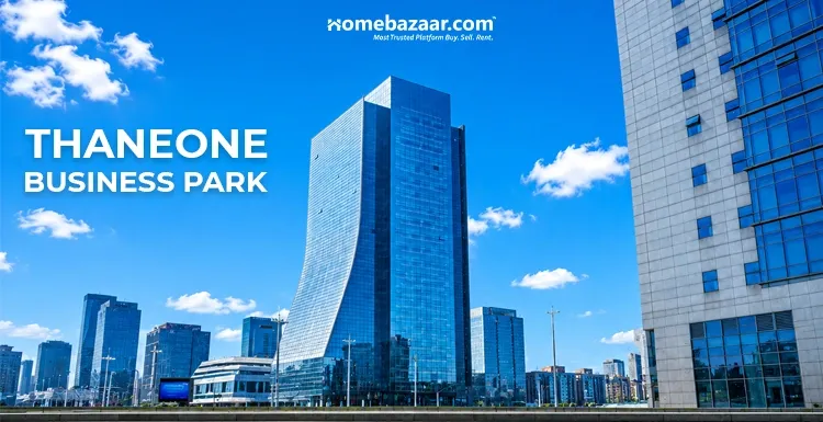 Inside the premises of Thane One business park, one of the top corporate hubs in Thane.