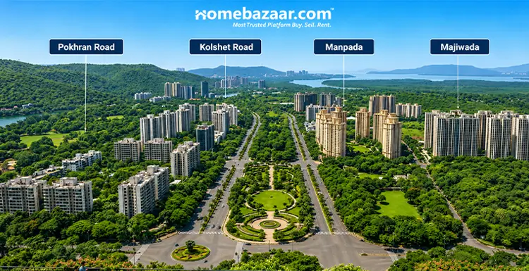 Image showcasing the best areas housing some of the greenest residential projects in Thane.
