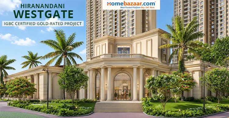 Image of Hiranandani Westgate, one of the best projects in Thane comprising ample greenery.