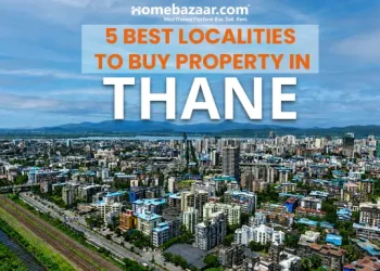 Image overlooking Thane's skyline, in the blog talking about the best localities to buy property in Thane.